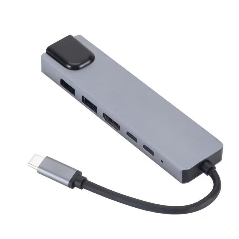 Gembird A-CM-COMBO5-06 USB Type-C 5-in-1 Multi-Port Adapter Space Grey