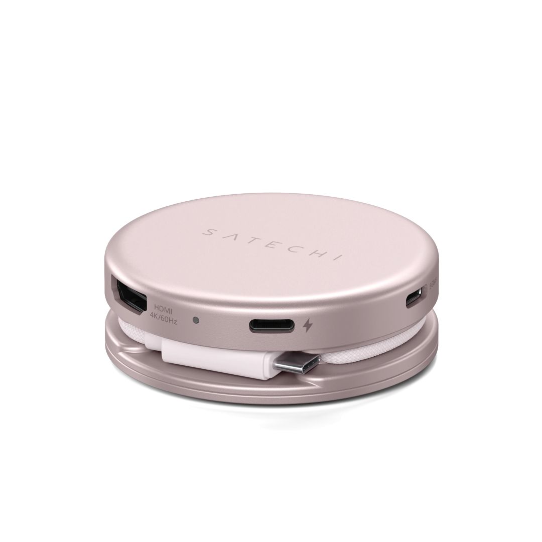Satechi OntheGo 5-in-1 Multiport Adapter Blush