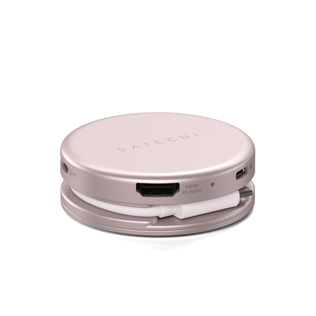 Satechi OntheGo 5-in-1 Multiport Adapter Blush