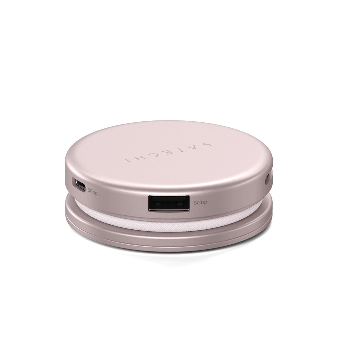 Satechi OntheGo 5-in-1 Multiport Adapter Blush