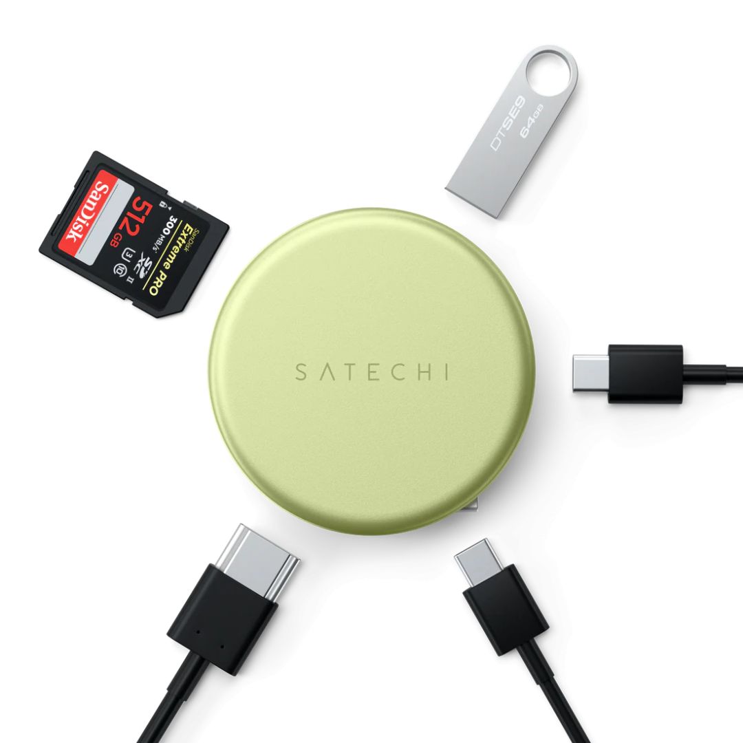 Satechi OntheGo 5-in-1 Multiport Adapter Citrus