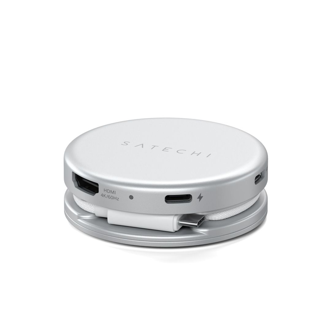 Satechi OntheGo 5-in-1 Multiport Adapter Silver