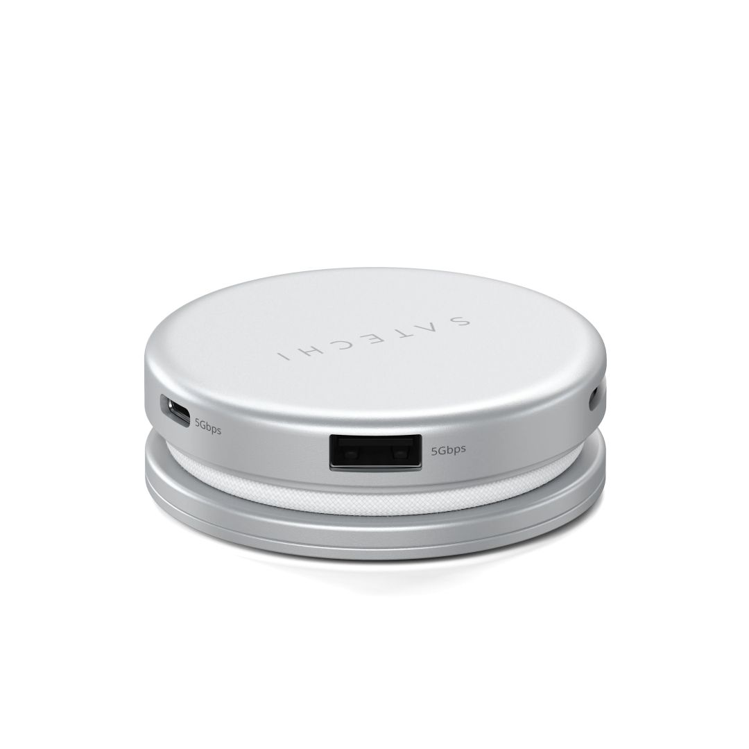 Satechi OntheGo 5-in-1 Multiport Adapter Silver