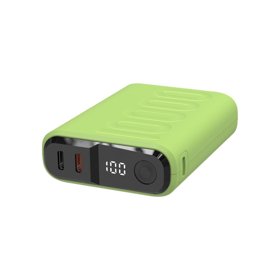 Realpower PB-10000C PD+ 10000mAh Powerbank Light Green