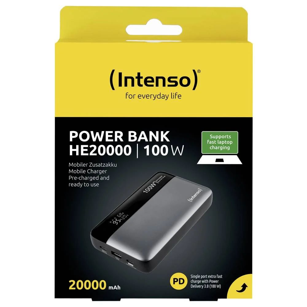 Intenso HE20000 20000mAh PowerBank Grey/Black