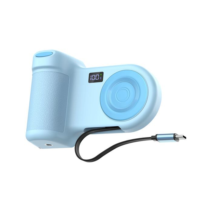 Belkin Stage PowerGrip Magnetic Charging Camera Grip with 9300mAh PowerBank Ice Blue