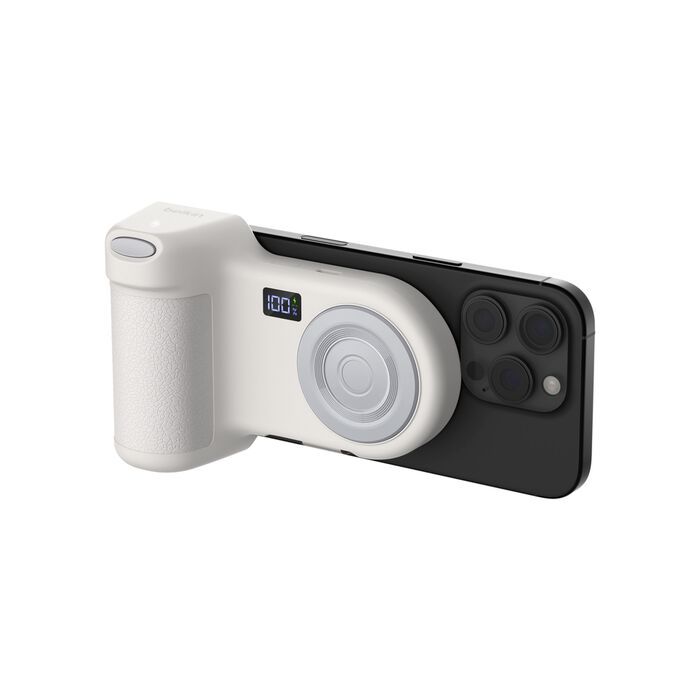 Belkin Stage PowerGrip Magnetic Charging Camera Grip with 9300mAh PowerBank Sand