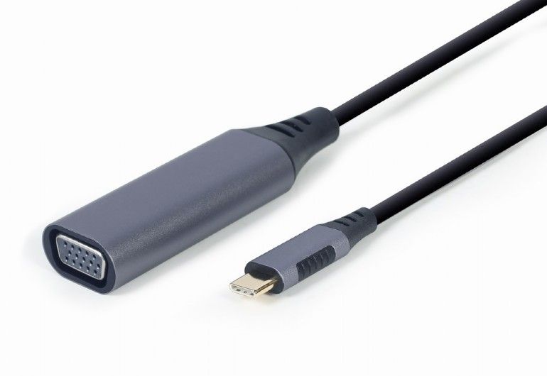 Gembird A-USB3C-VGA-01 USB Type-C to VGA Display Adapter Space Grey