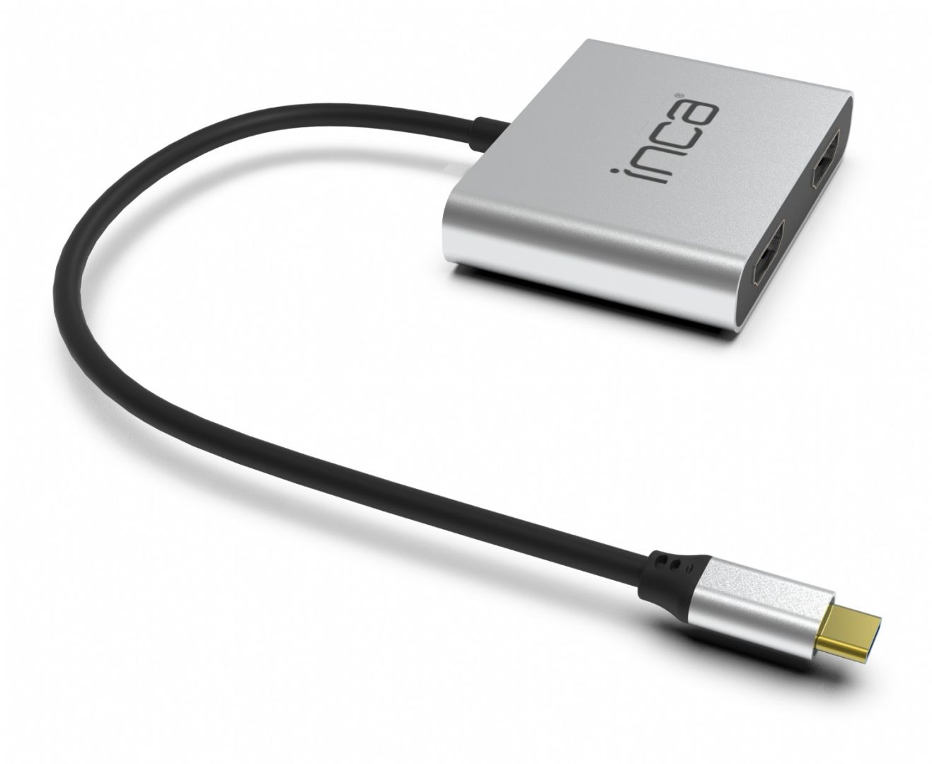 INCA ITPC-4T Type-C Hub X4 Dual HDMI 4K@30Hz Silver