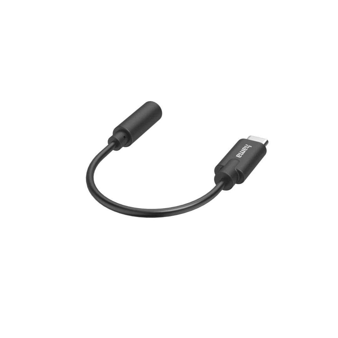 Hama USB Type-C to 3,5m jack Audio Adapter Black