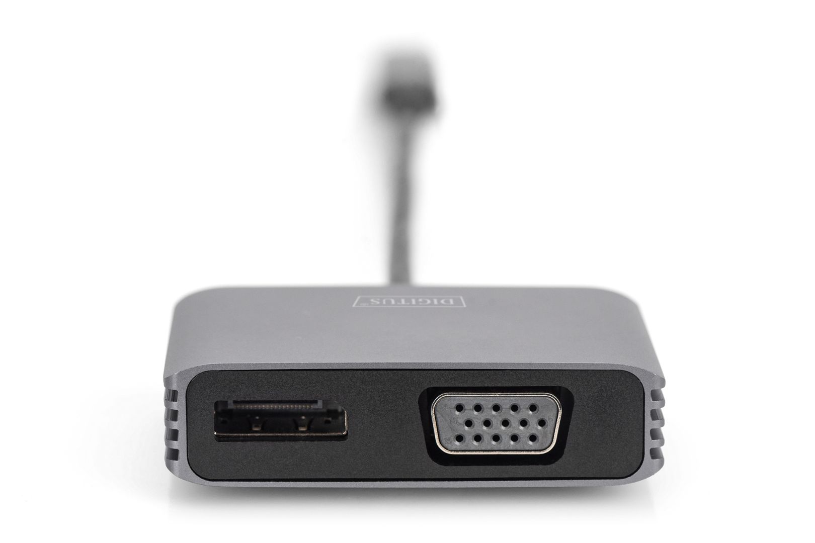Digitus USB Type-C 4K 2-in-1 DisplayPort + VGA Graphics Adapter Silver