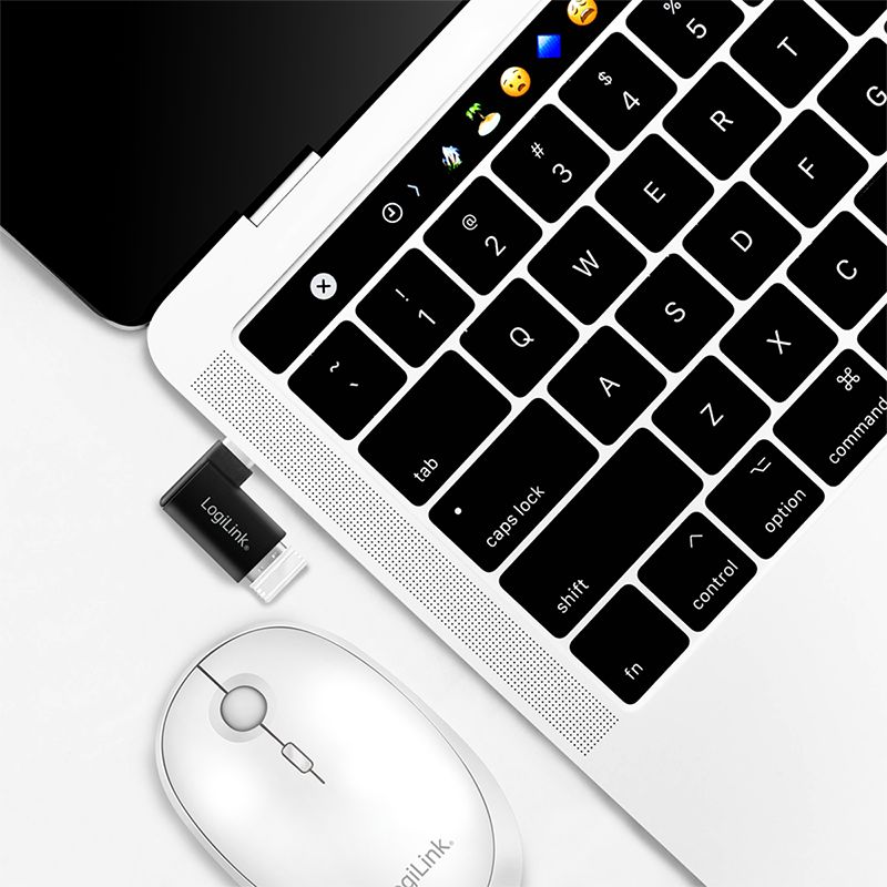 Logilink USB 3.2 Gen1 Type-C adapter C/M to USB-A/F 90° angled Black
