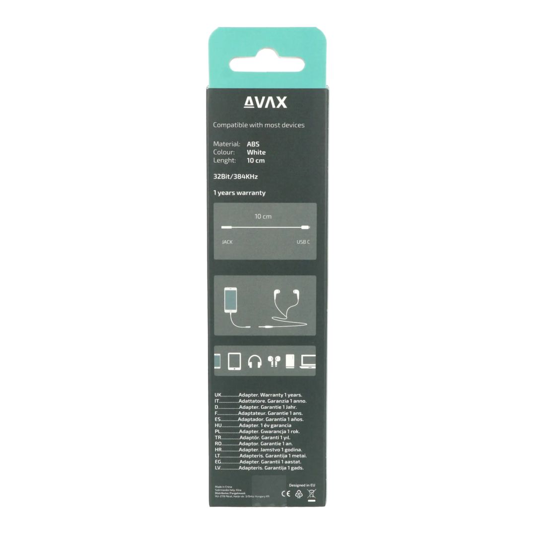 Avax AD300 CONNECT Type C-3.5 Jack adapter White