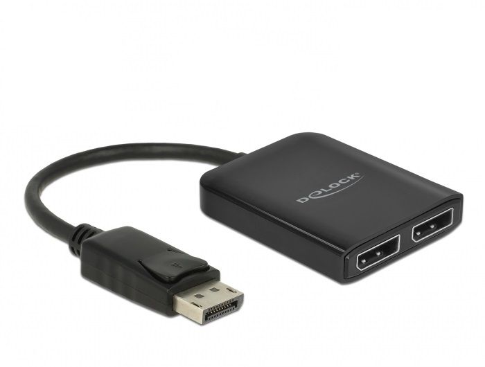 DeLock DisplayPort 1.4 Splitter 1 x DisplayPort to 2 x DisplayPort MST