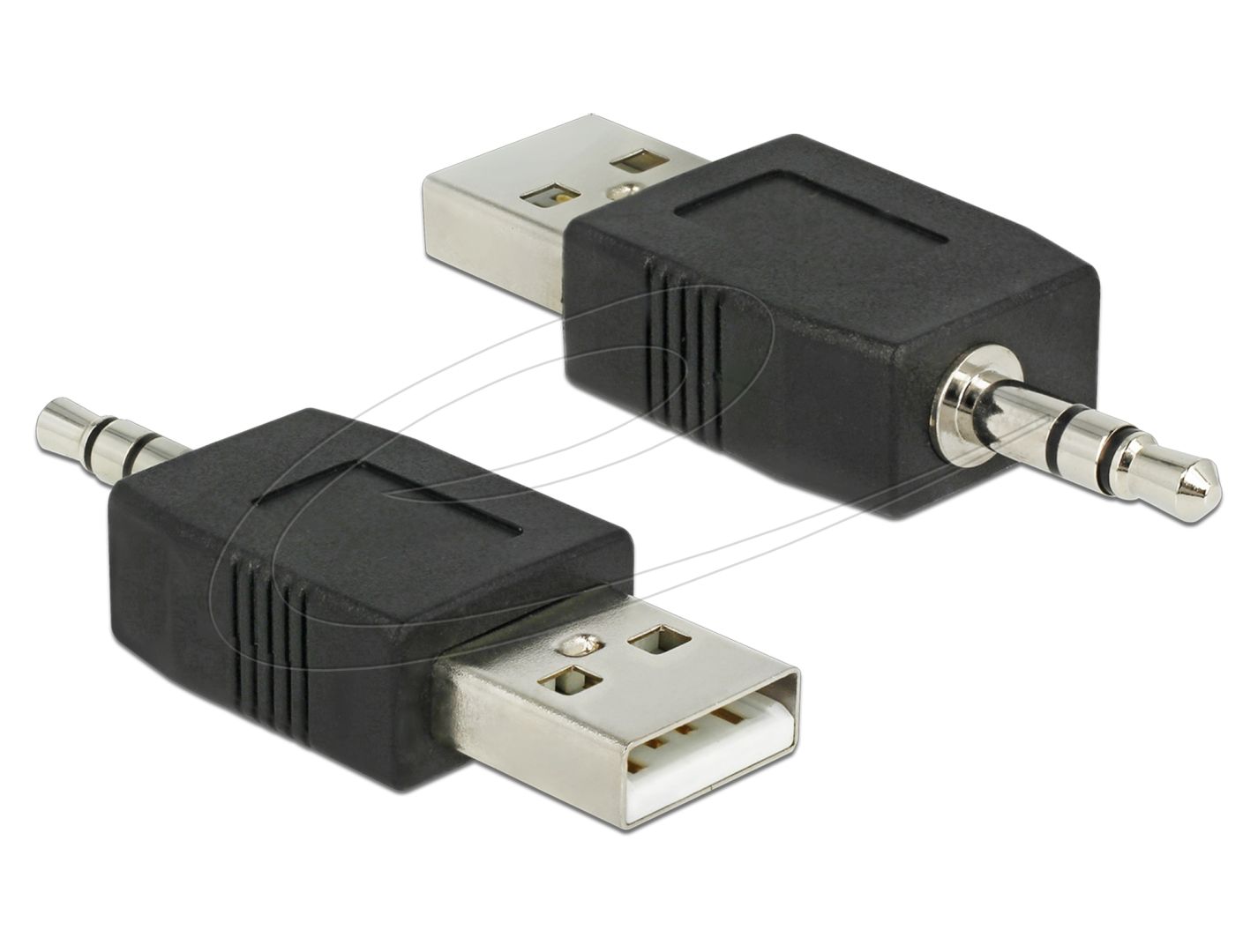 DeLock USB to Stereo Jack 3.5 mm Adapter for iPod Shuffle Black
