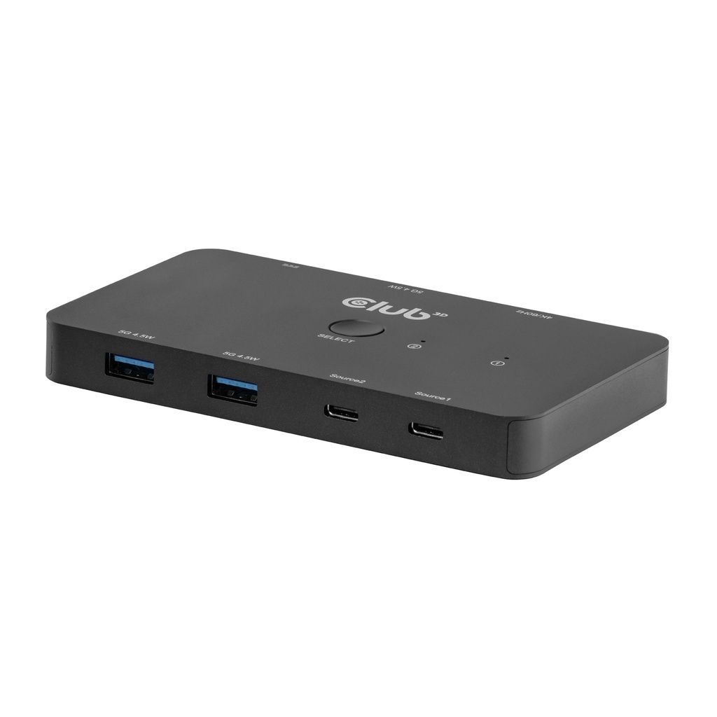 Club3D CSV-2512 KVM Switch Dual USB type C to HDMI 4K 60Hz