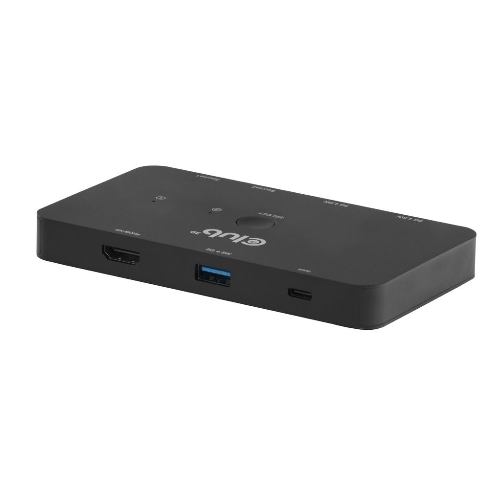 Club3D CSV-2512 KVM Switch Dual USB type C to HDMI 4K 60Hz