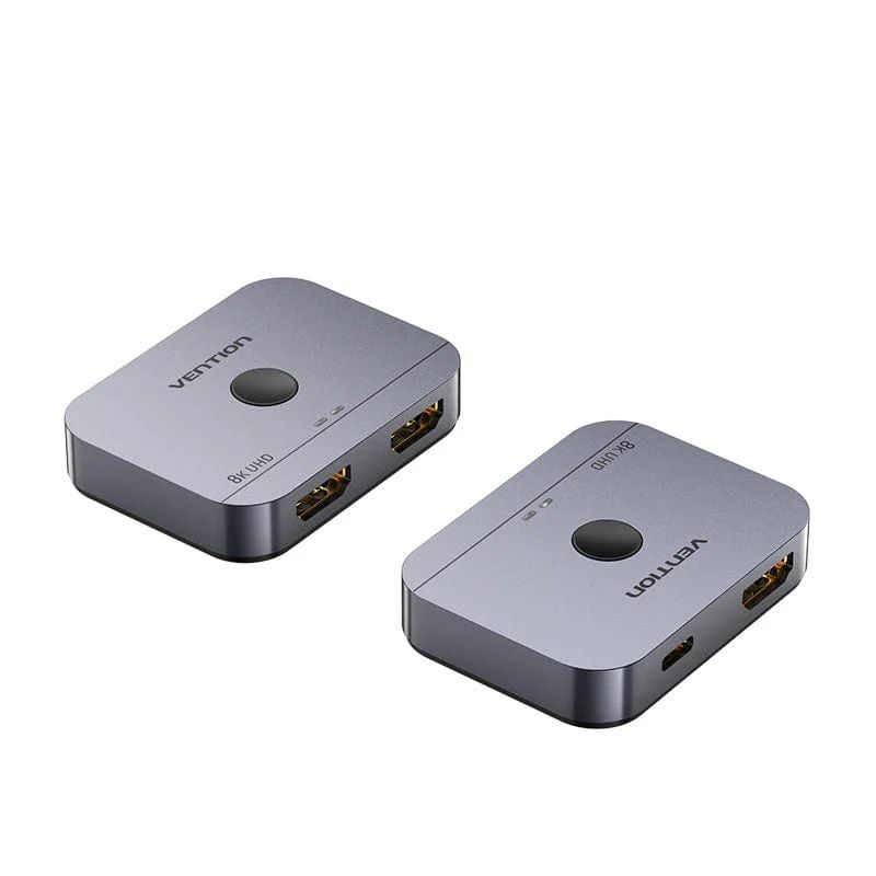 Vention 2-Port Bi-Directional 8K HDMI Switcher Grey