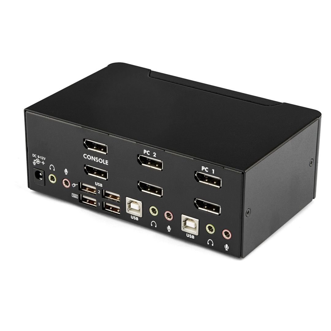 Startech 2-Port DisplayPort Dual-Monitor KVM Switch 4K/60Hz