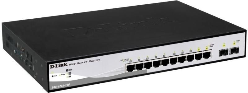 D-Link DGS-1210-10MP 8 Port Gigabit Smart Switch