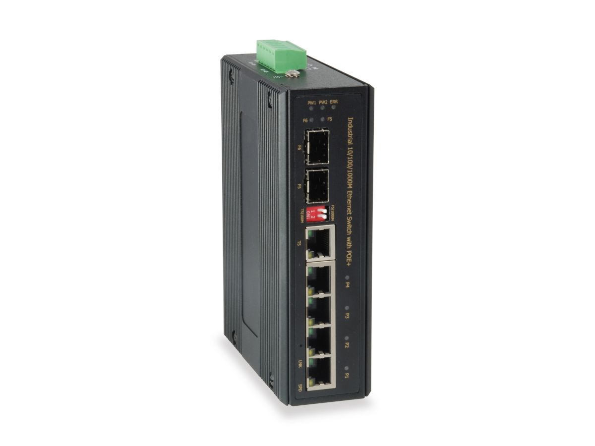 LevelOne IES-0620 6-Port Gigabit PoE Industrial Switch