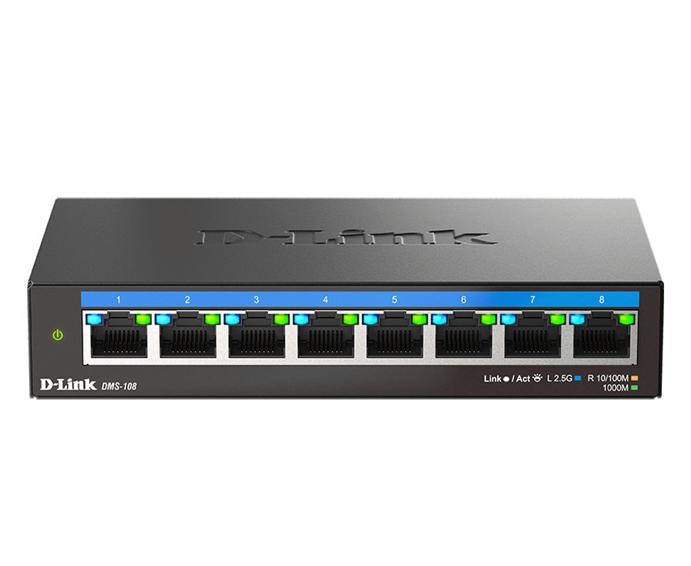 D-Link DMS-108 8-port Multi-Gigabit Unmanaged Switch