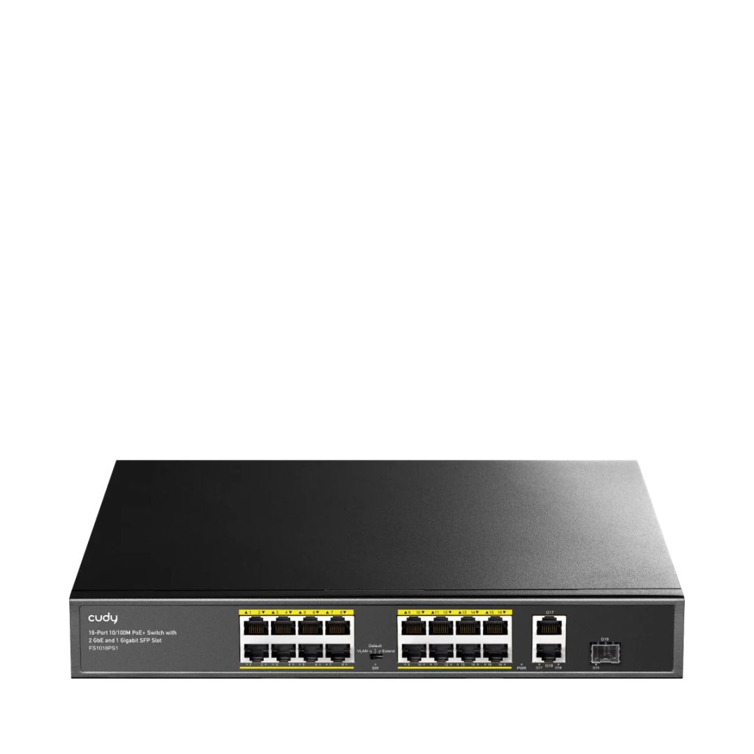 Cudy FS1018PS1 16-FE PoE Switch with 2 Uplink GbE and 1 Uplink SFP