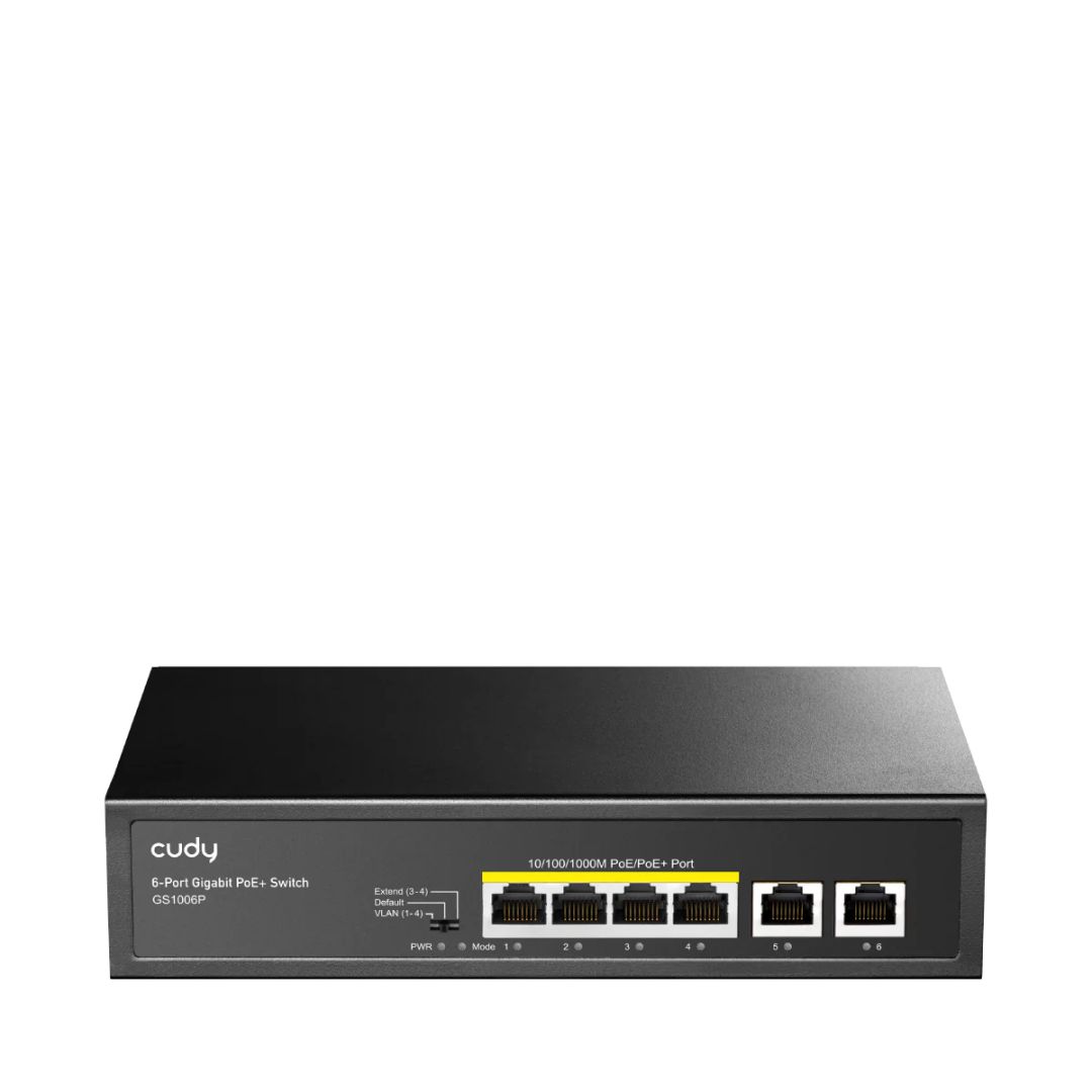 Cudy GS1006P 4-GbE PoE Switch with 2 Uplink GbE