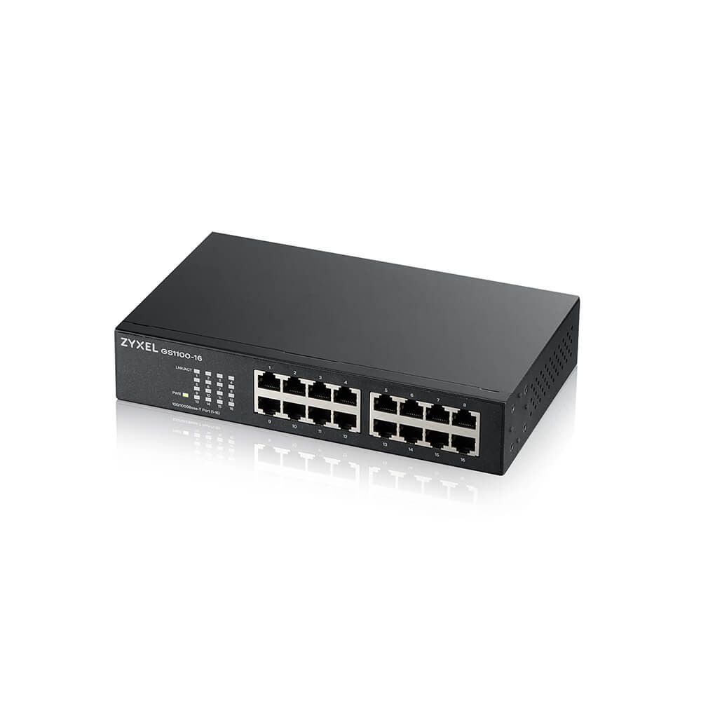 ZyXEL GS1100-16ES-EU0101F 16-port GbE Unmanaged Switch