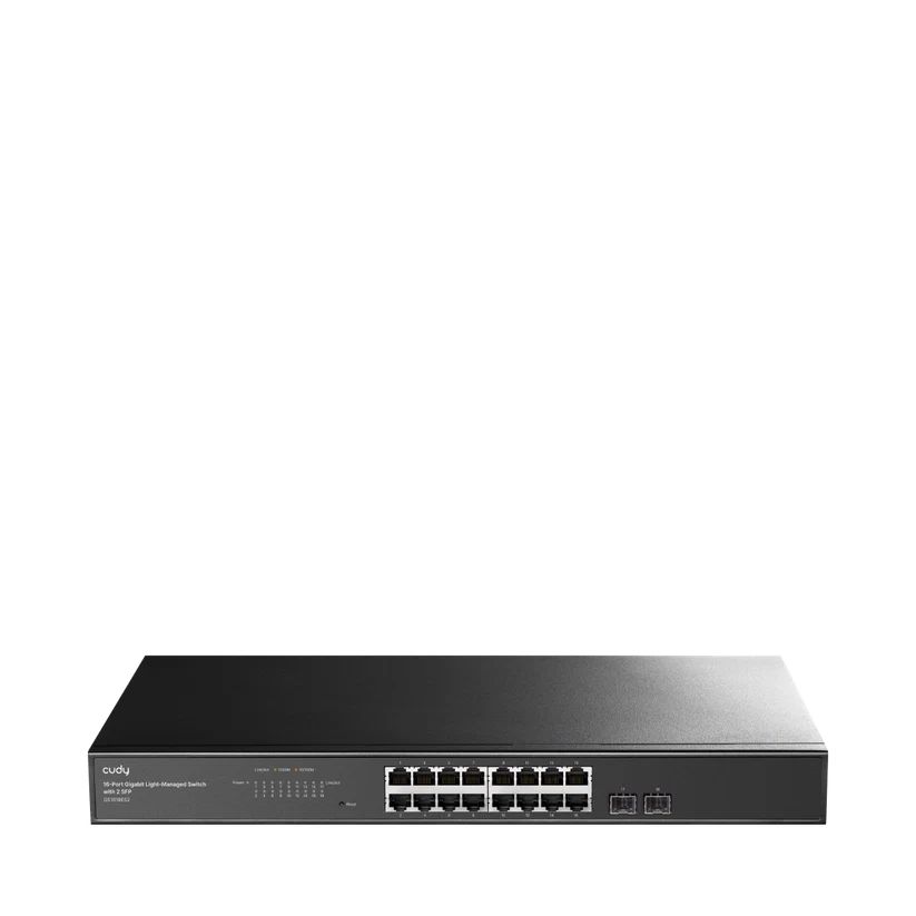 Cudy GS1016ES2 16-Port Gigabit Light-Managed Switch with 2 SFP