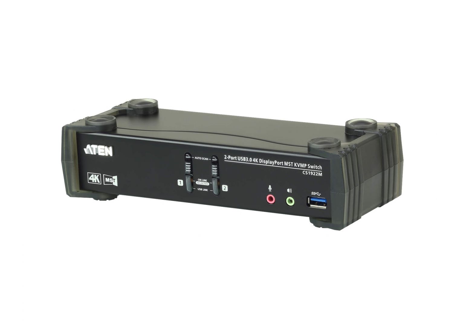 ATEN CS1922M 2-Port USB 3.0 4K DisplayPort MST KVMP Switch