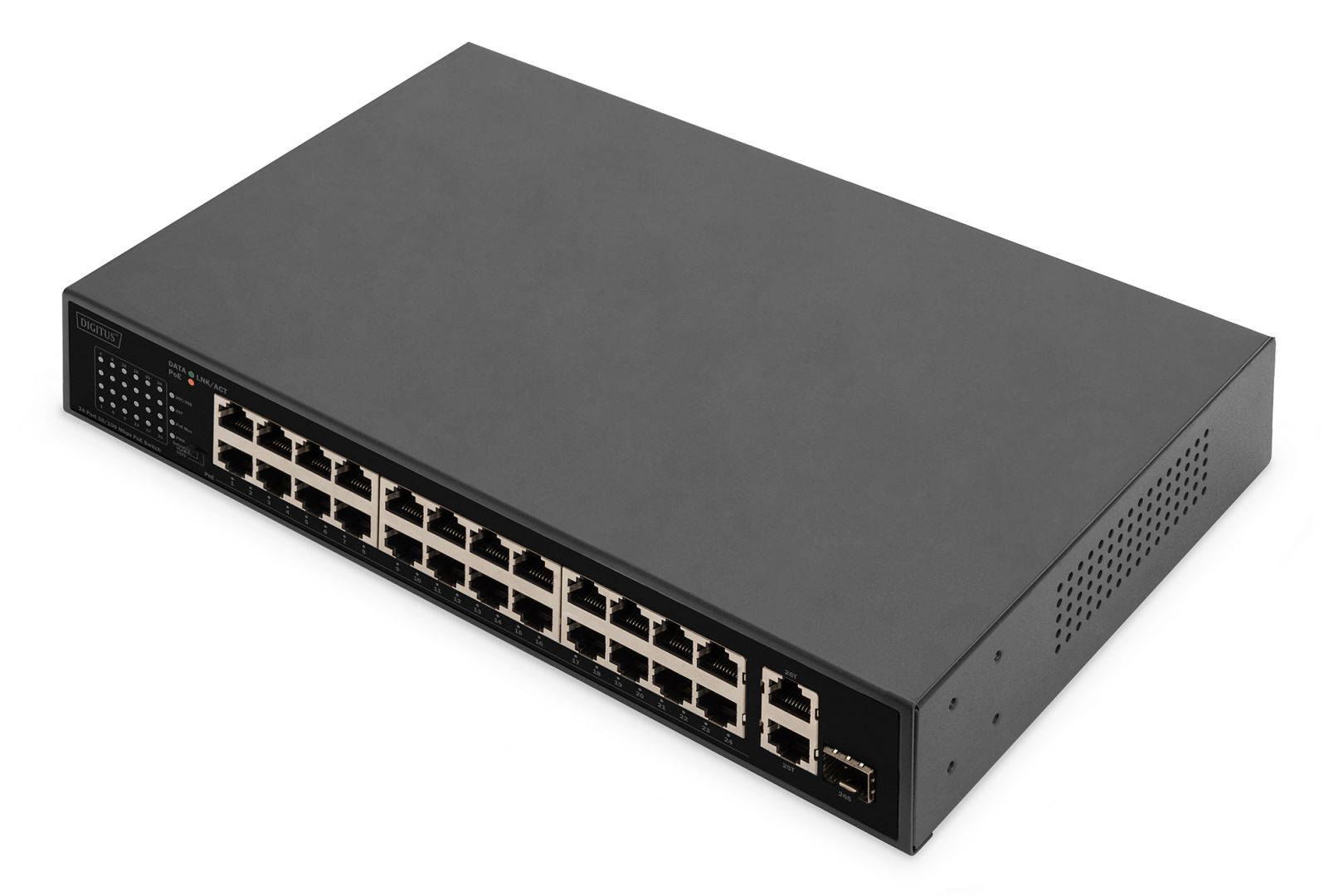 Digitus DN-95356 24 Port FE PoE Switch Black