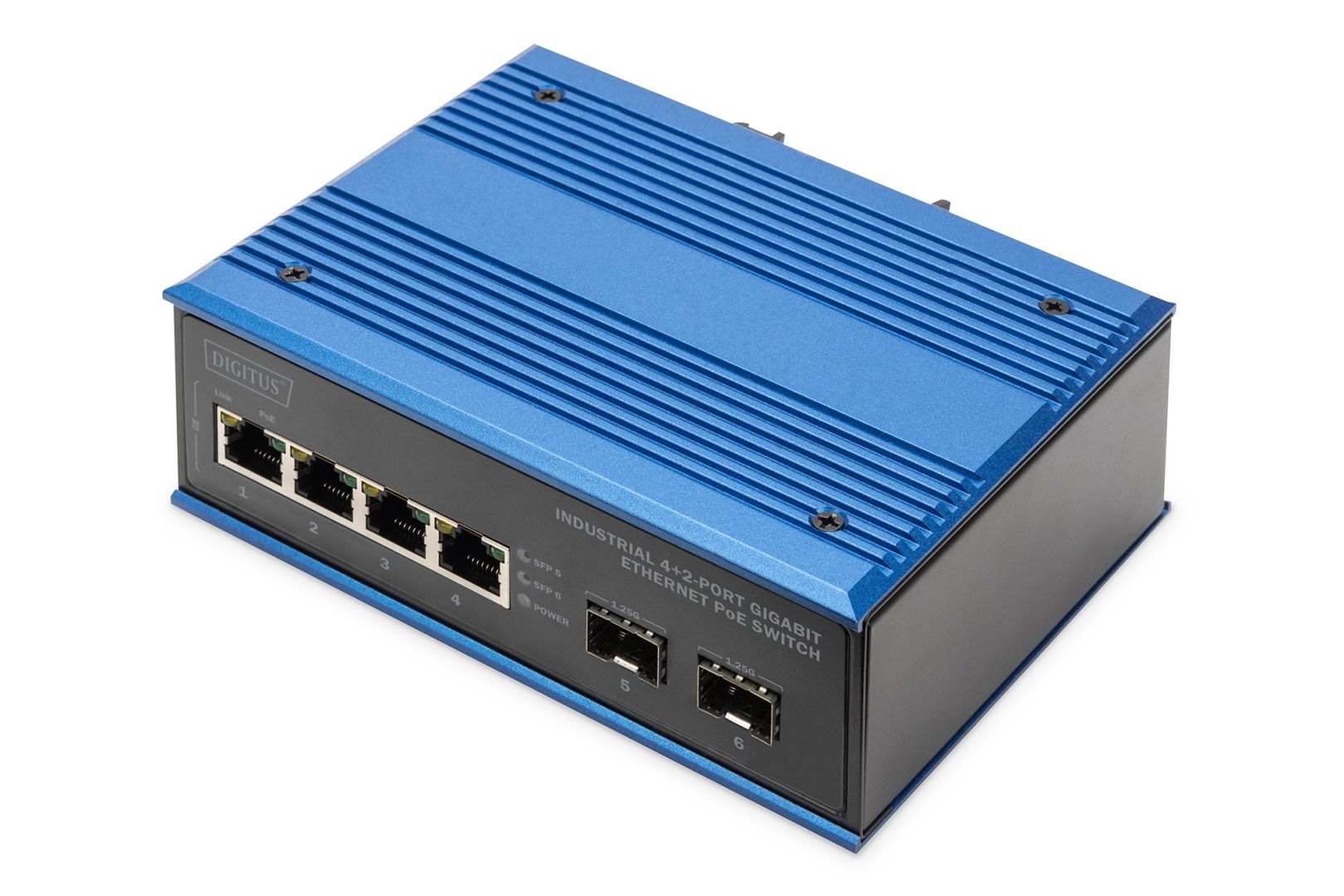 Digitus Industrial 4+2-Port Gigabit Ethernet PoE Switch