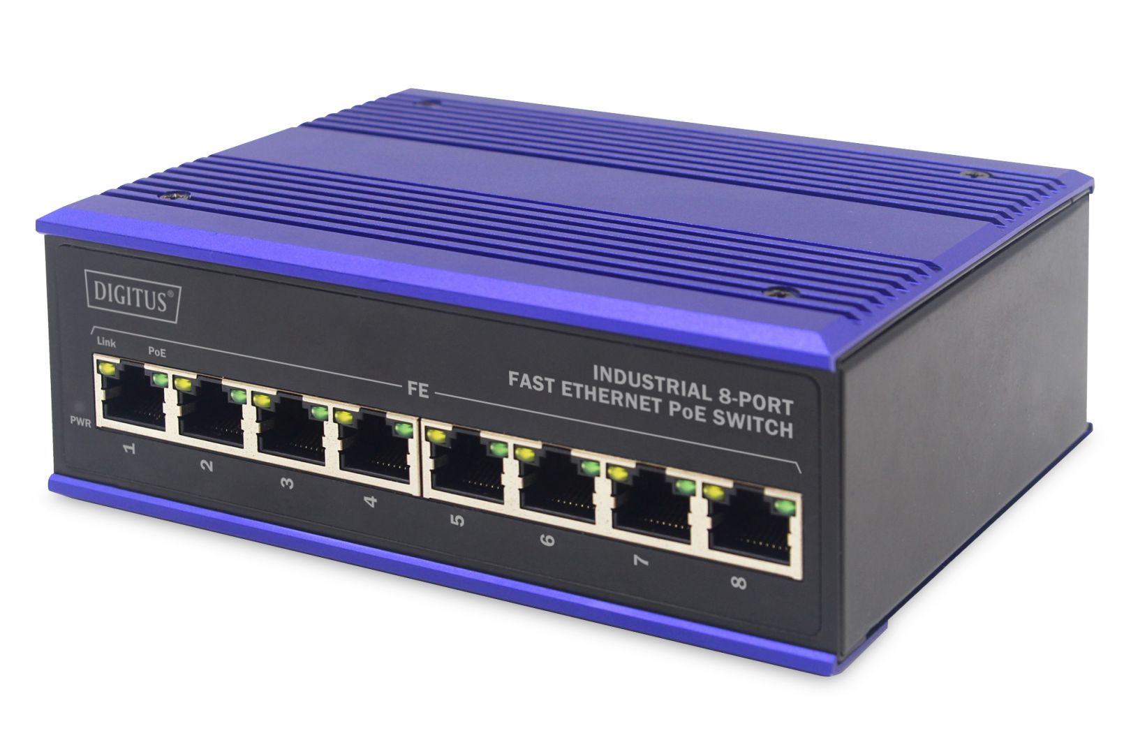 Digitus Industrial 8-Port Fast Ethernet PoE Switch