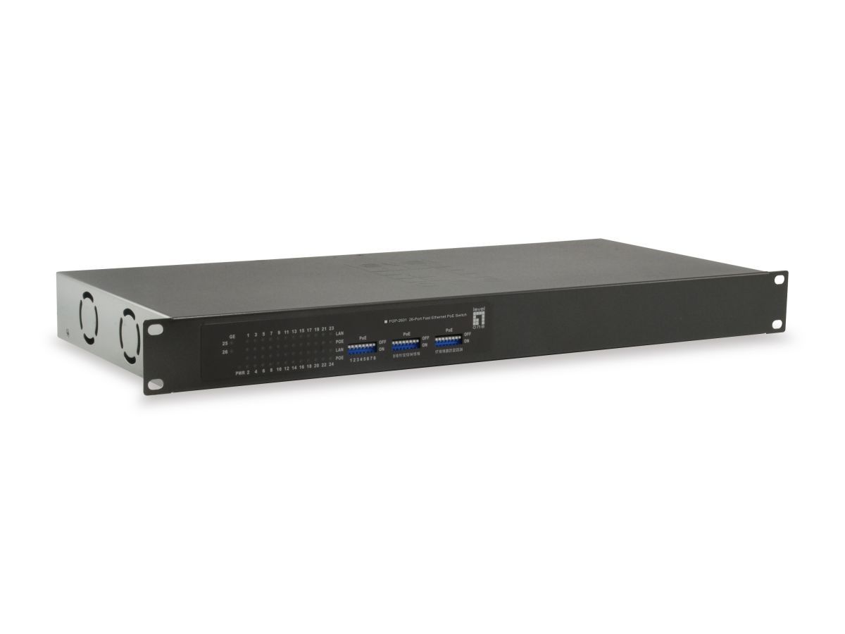 LevelOne FGP-2601W150, 26-Port Fast Ethernet PoE Switch