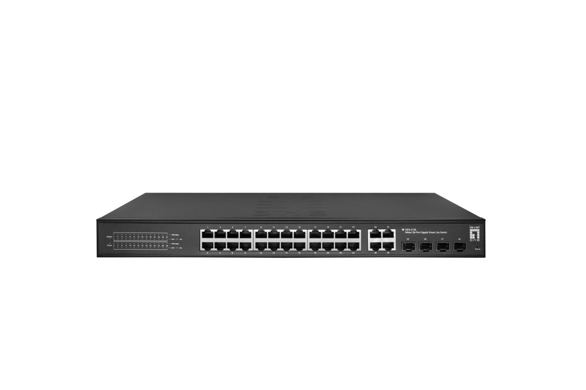 LevelOne GES-2128 Hilbert 28-Port Gigabit Smart Lite Switch