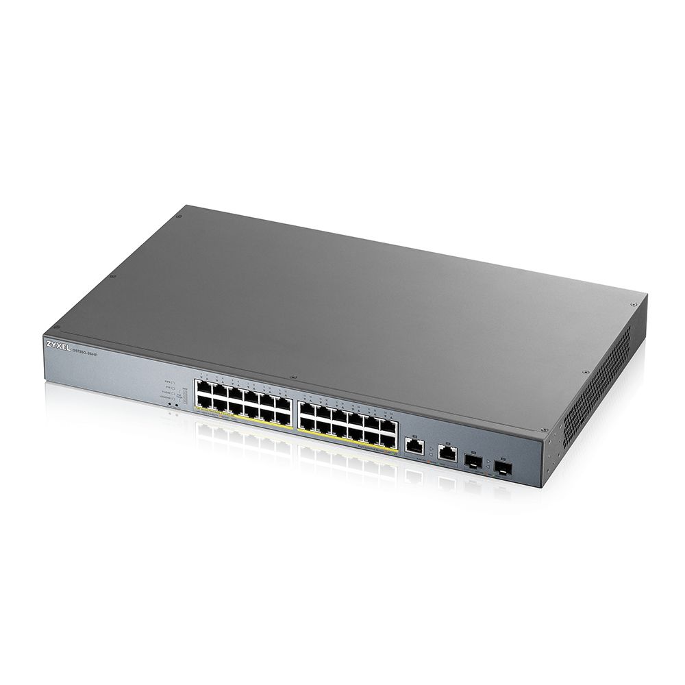 ZyXEL GS1350-26HP 24-port GbE Smart Managed PoE Switch with GbE Uplink