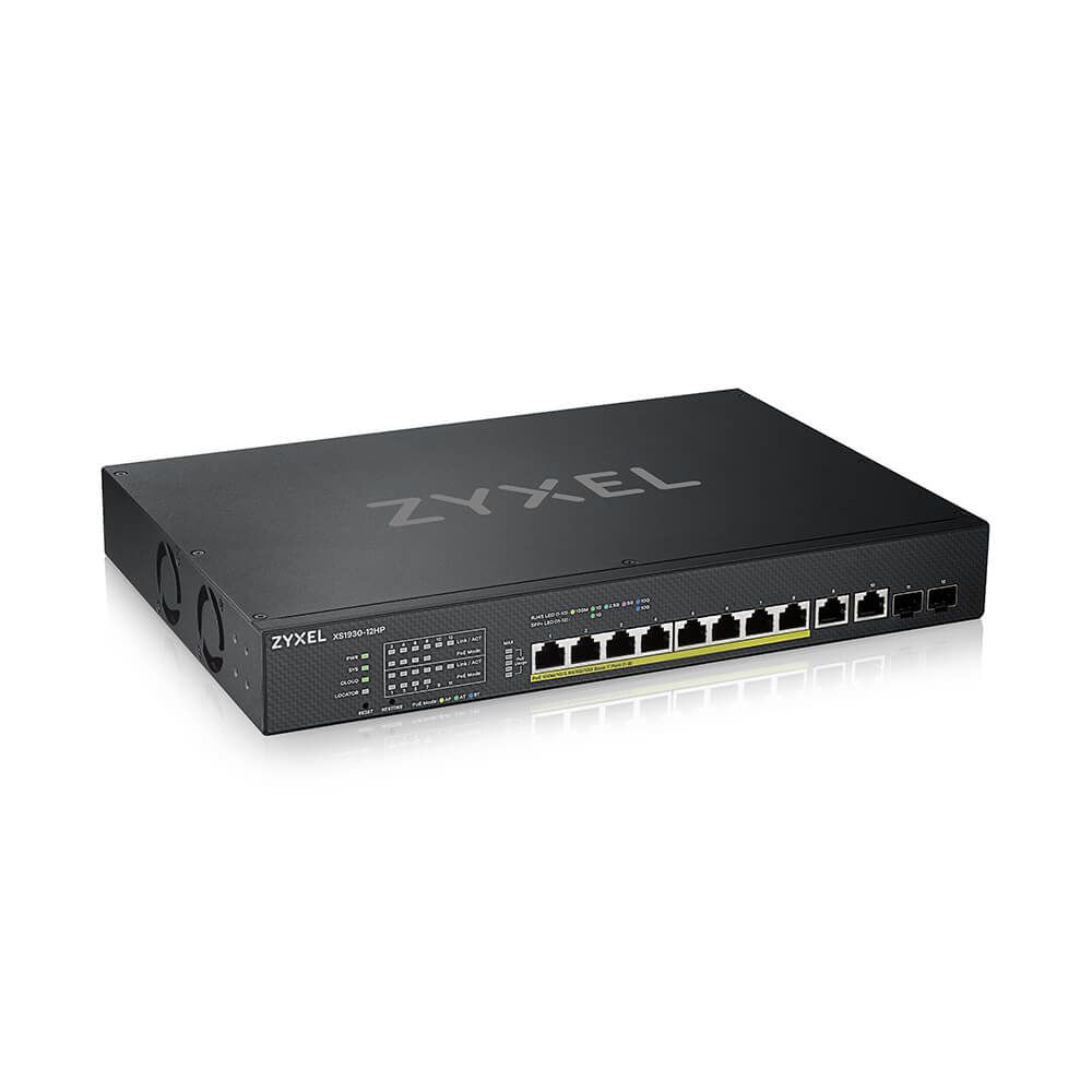 ZyXEL 8-port Multi-Gigabit Smart Managed PoE Switch with 2 10GbE and 2 SFP+ Uplink