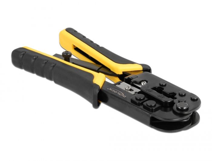 DeLock Universal Crimping Tool with wire stripper for 8P (RJ45) or 6P (RJ12/11) plugs