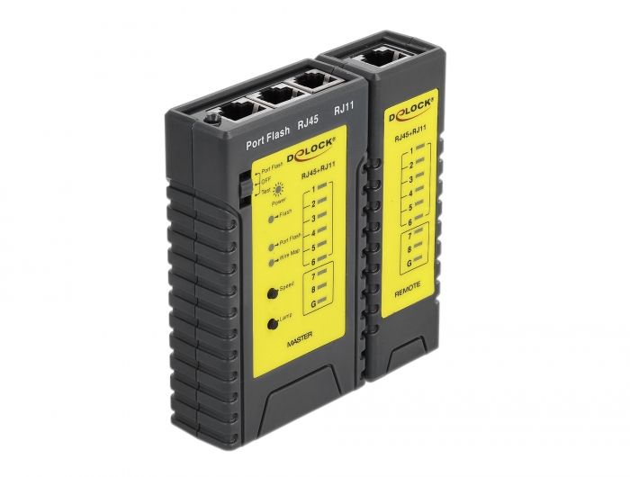 DeLock Cable Tester RJ45 / RJ12 + Portfinder