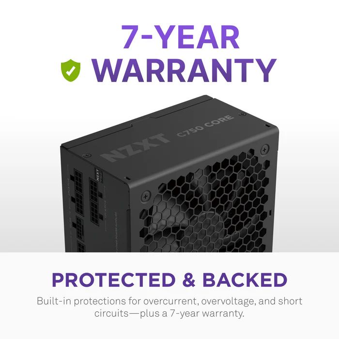 NZXT 750W 80+ Gold C750 Core Black