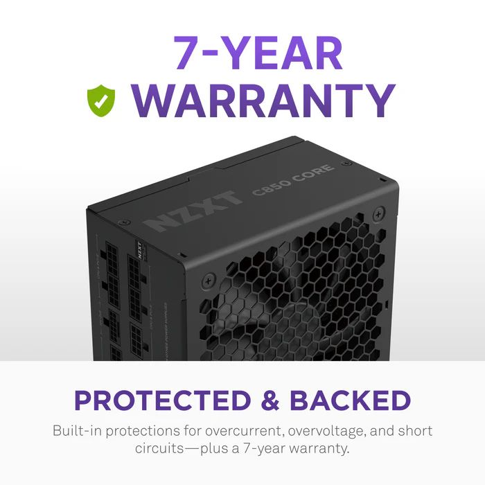 NZXT 850W 80+ Gold C850 Core Black