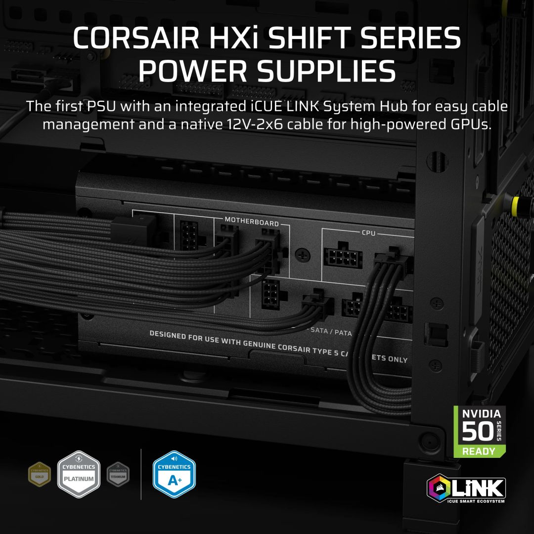 Corsair 1000W 80+ Platinum HX1000i SHIFT