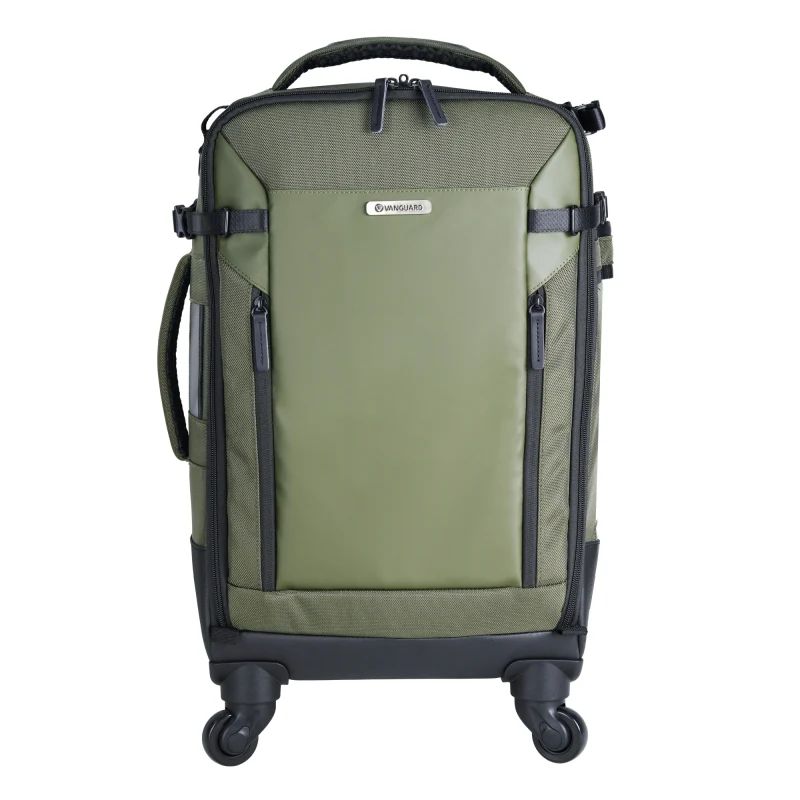 Vanguard VEO Select 58T Camera Trolley Bag/Backpack 2-in-1 4-Wheel Spinner Bag Green