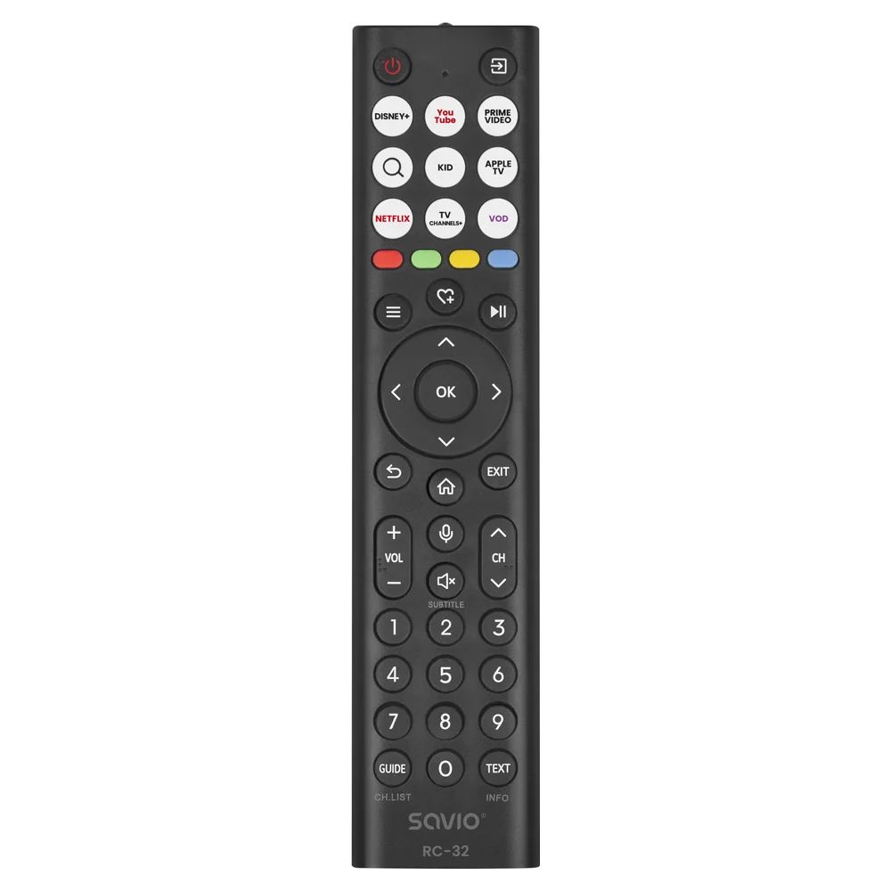 Savio RC-32 Hisense Smart Univerzális Távirányító Black