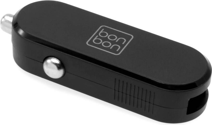 Bonbon Carbon car charger with USB output, 10W, black