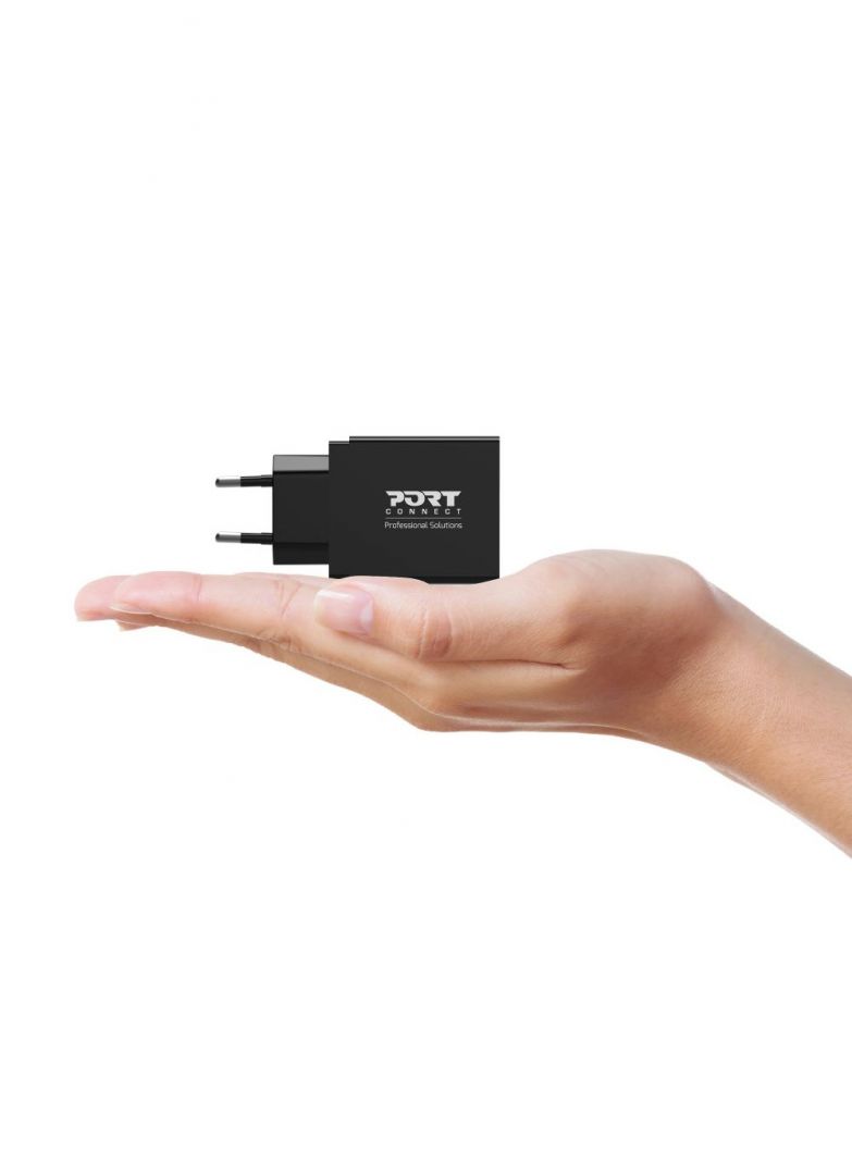 Port Designs POWER SUPPLY 45W TYPE C GaN EU Black