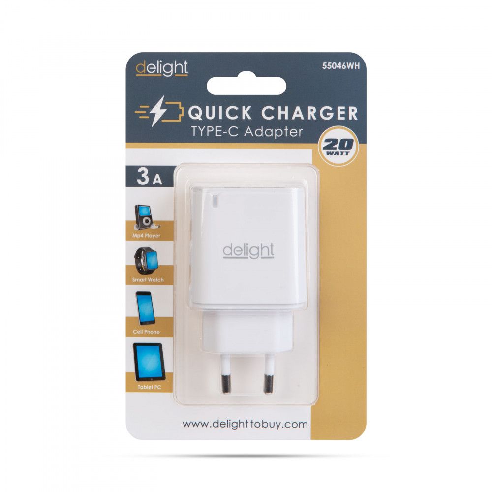 Delight USB Type-C Adapter White