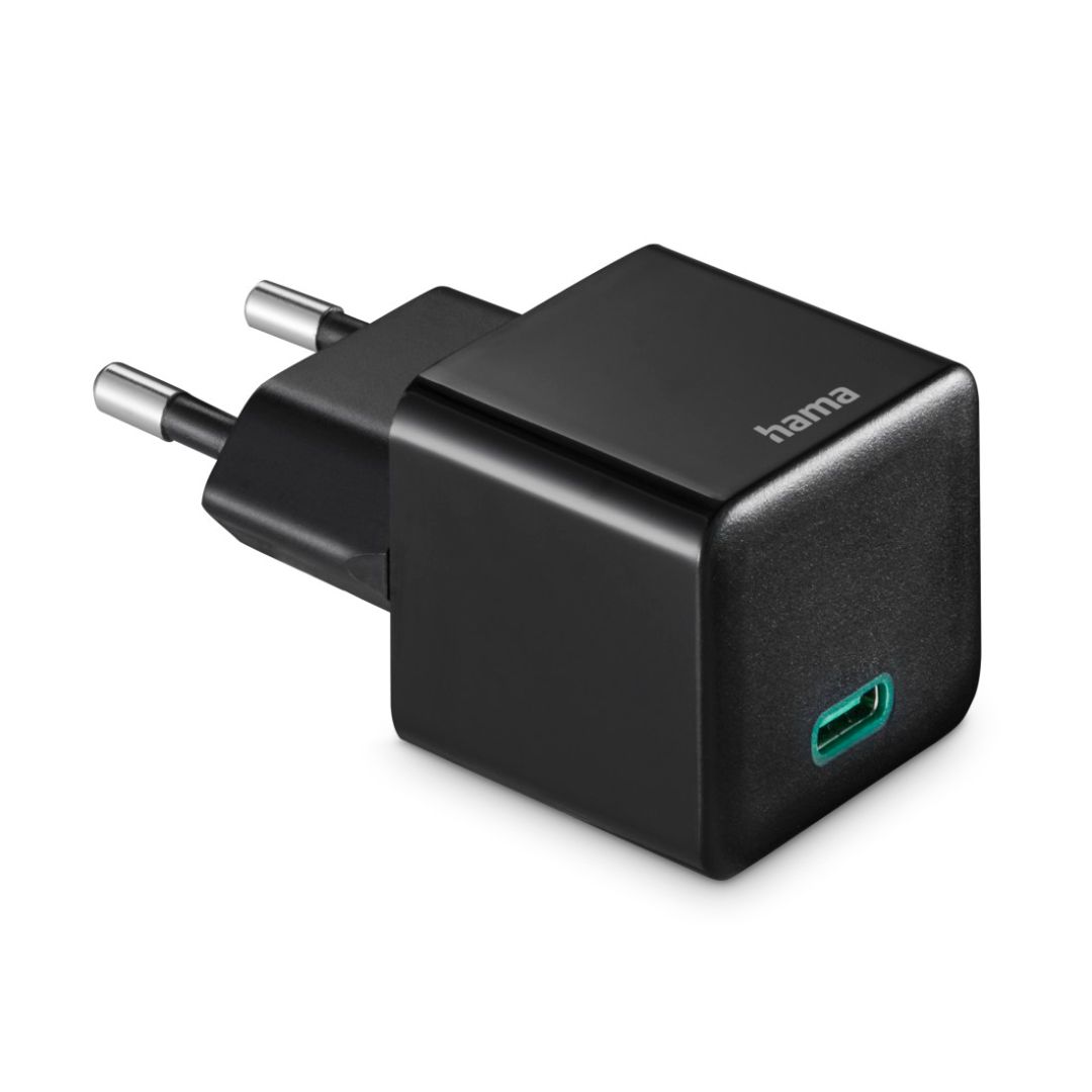 Hama Hálózati Adapter USB Type-C Mini PD QC 20W Black