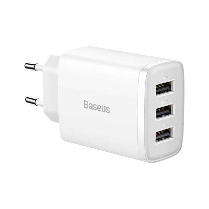 Baseus Compact 17W Wall Charger White